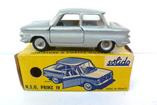 SOLIDO 1/43è  SÉRIE 100  NSU PRINZ IV  REF 127  BOITE D'ORIGINE  1963 BON ÉTAT
