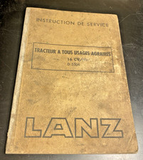 Instruction de Service Tracteur LANZ 16 CV type D 5506 Buldogg - Bel Etat