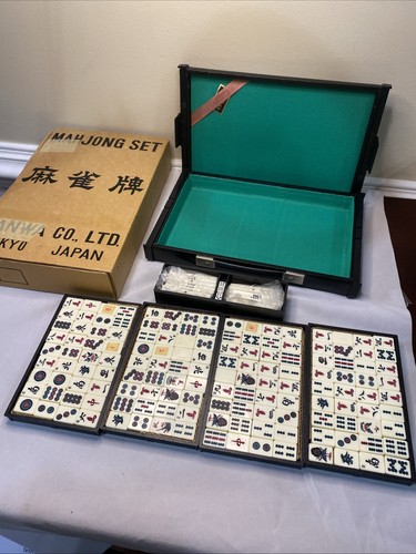 Vintage mah jong 144 tile - vintage, set