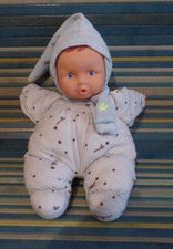 B5G / doudou poupée baby pouce gris bleu étoiles marron verte COROLLE 2013