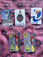 Lot 5 Cartes de stationnement PARIS Collector