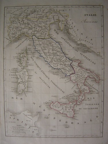 Belle carte italie - carte, 'italie