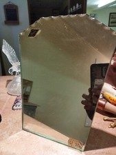 ANCIEN MIROIR TAILLE BISEAUTE