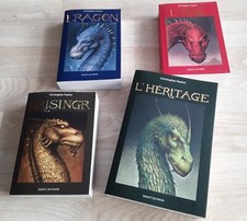 Lot 4 Livre signé Christopher Paolini autographe ERAGON  AINE BRISINGER HERITAGE