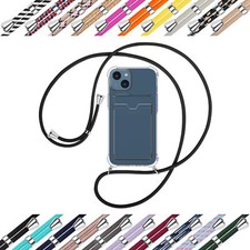 Collier (A) pour Apple iPhone 15 Coque avec cordon Etui Case Couverture