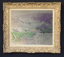 PEINTRE DE L'ECOLE DE PARIS VERS 1950 PAYSAGE FAUVISTE A LACANAU ARCACHON (93)