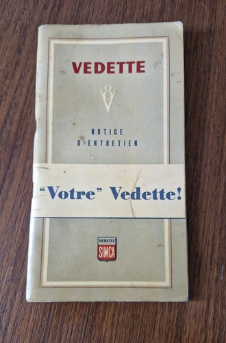 Notice entretien vedette - notice,