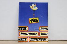 CATALOGUE CM2 MATCHBOX 1986 #1