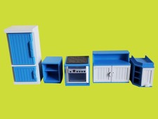 Playmobil Meubles de Cuisine Aménagée - Plaque de Cuisson, Four, Réfrigérateur