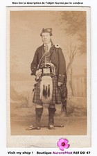 FRATELLI D'ALESSANDRI à ROMA, HOMME ÉCOSSAIS EN KILT & PISTOLETS, CDV -DD47