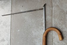 Ancienne Canne Toise Maquignon/Fût en bambou/Mesure Cheval/Canne À Système 