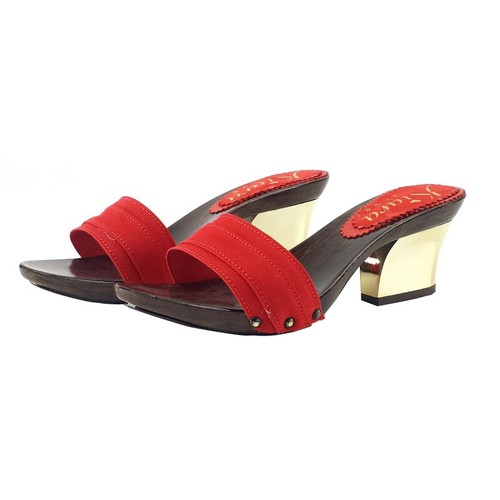 Mules avec bande rouge - avec,