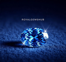 0,50 ct | AAA + | Diamant de couleur bleue coupe ovale | Grade D | Certifié n...