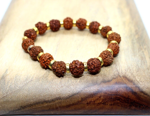 Bracelet rudraksha perles - en,