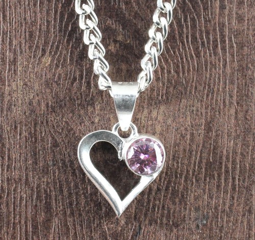 Pendentif cœur solitaire - pendentif,