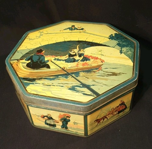 Ancienne boîte biscuit - ancienne,