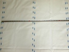 Tissu toile rayé 100% coton imprimé double tableau de bord bleu encre marine, 1,4 mt