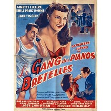 LE GANG DES PIANOS A BRETELLES Original Movie Poster  - 23x32 in. - 1953 - Gille