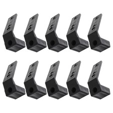  Lot de 10 crochets en J pour rack de musculation - Support mural pour squats -