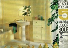 publicité Advertising 0121 1963  Formica    salle de bain coul soleil  2 pages