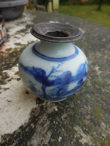 Ancien encrier japonisant - ancien,