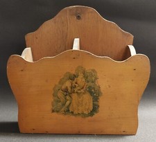 Porte courrier en bois ancien