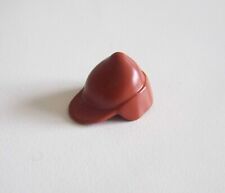 PLAYMOBIL (L8434) MOYEN-AGE - Chapeau Bonnet Marron avec Visière Chasseur 3628