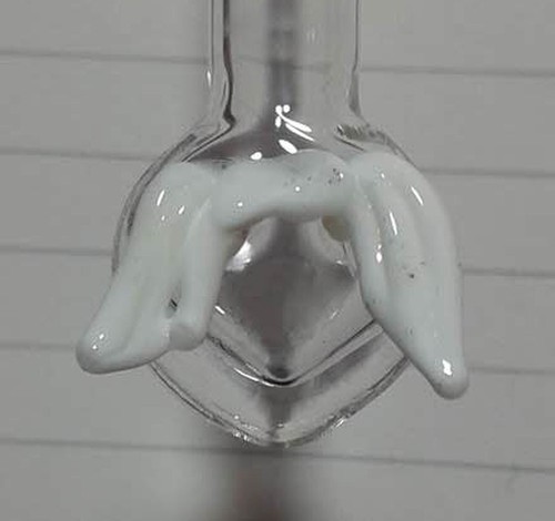 Verre chalumeau blanc ailes - 1,
