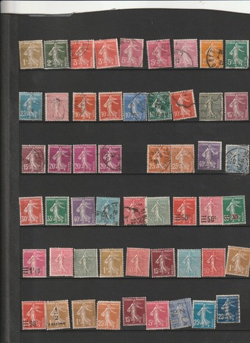 Timbres france oblitérés - 53,