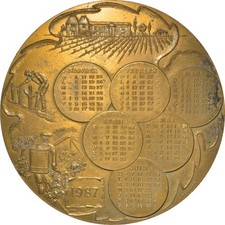 France, Médaille, Calendrier