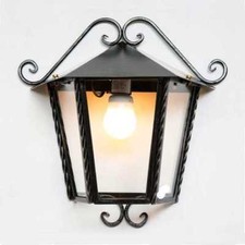 Demi Lanterne Murale en Fer