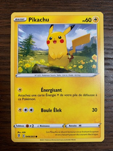 Carte pokémon pikachu - carte,