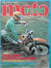 MAGAZINE MOTO VERTE N°15 JUILLET 1975 ESSAI 250 OSSA PIONNIER POSTER PRESENT