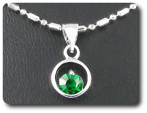 Pendentif emeraude 1x5 - emeraude, mm
