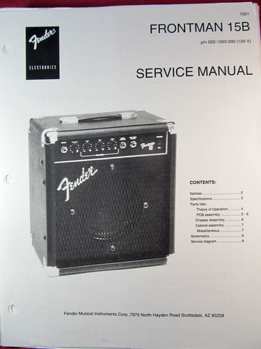 Fender frontman 15b - 15b, guitar