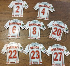 Magnet  Lot 7 magnets just foot 2009 NANCY  maillot ligue 1 