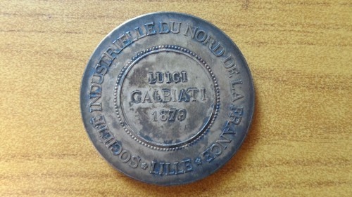 Médaille luigi galbiati 1879 - luigi,