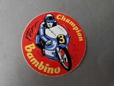 Autocollant - MOTO Champion Bambino - Années 70 - 70's