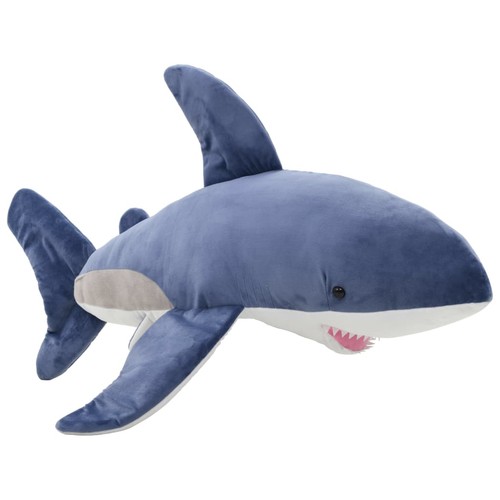 Requin peluche bleu et - bleu,