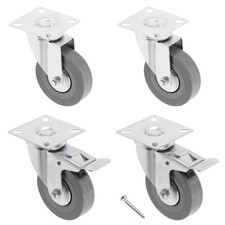 Lot roulettes pivotantes - 4,