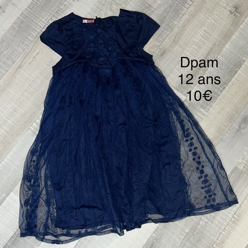 Dpam ans fille robe bleue - 12,