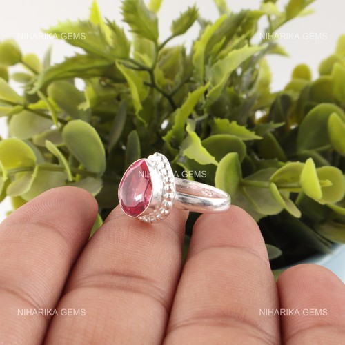 Rose tourmaline gemme 925 - gemme,