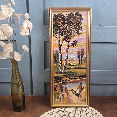 Cadre vintage canevas paysage