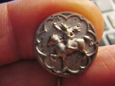 EPINGLE de CRAVATE ancienne CAVALIER en ARMURE HACHE en main métal argenté