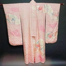Kimono japonais Furisode utilisé manches longues robe traditionnelle en...