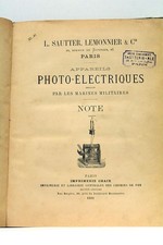 APPAREILS PHOTO-ELECTRIQUES