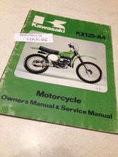 Kawasaki KX125 A4 KX 125 125KX Manuel atelier workshop service manual éd. 77
