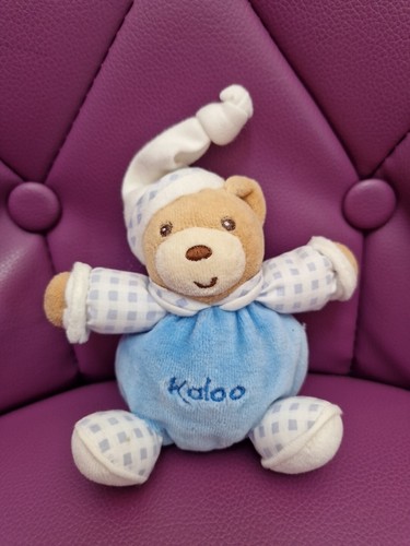 Doudou kaloo petit ours bleu - ours,