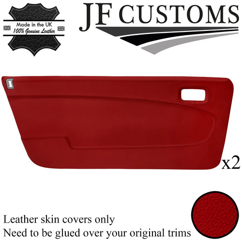 Cuir rouge porte carte - cuir, 2x