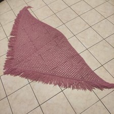 CHALE AU CROCHET EN LAINE ACRYLIQUE - FAIT MAIN - Dim: 135 x 135X 215 cm,H 110 